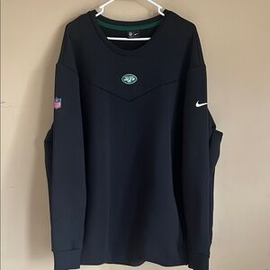 NY Jets Nike On Field Team Issue Sideline Apparel Sweatshirt Coach NWOT